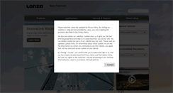 Desktop Screenshot of lonzawatertreatment.com